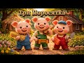 Троє поросят Казка для дітей Мультфільм українською