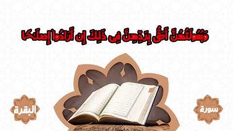 سورة البقرة من الآية 225 إلى 230