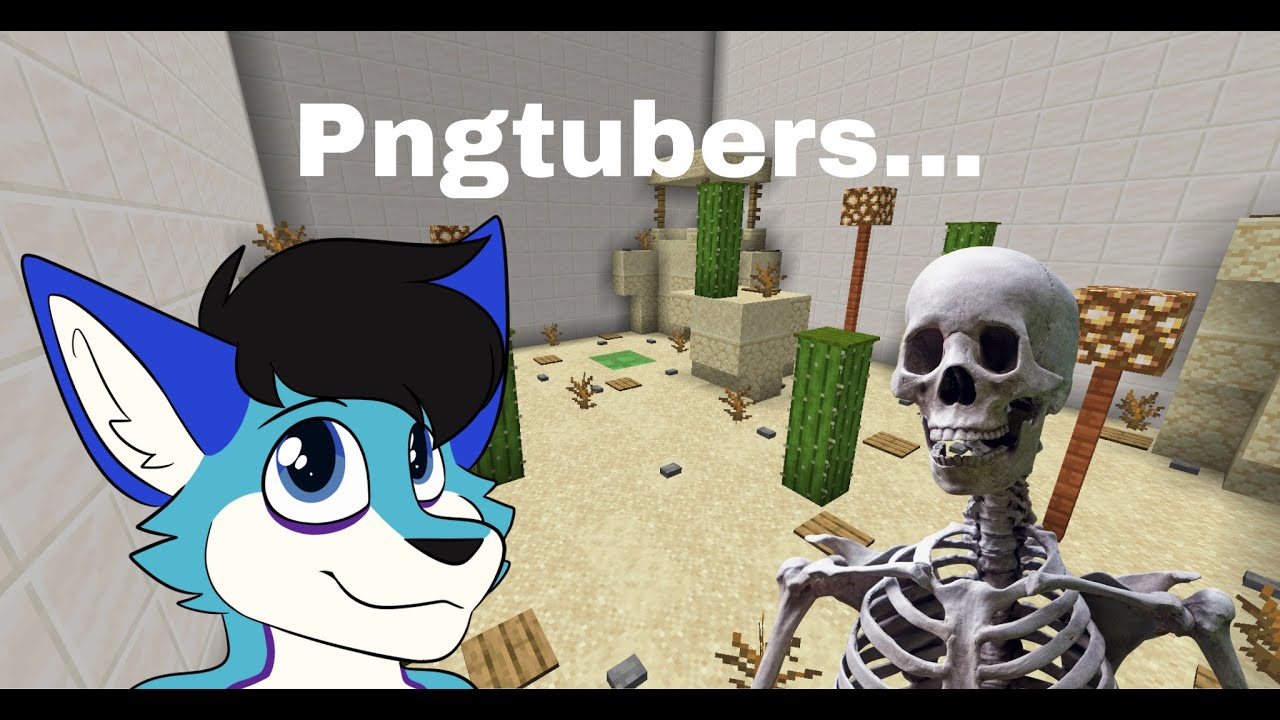 Skeletons roast a furry pngtuber.