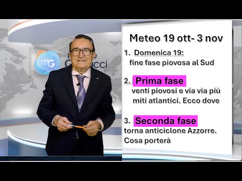 Video METEO PROSSIME DUE SETTIMANE