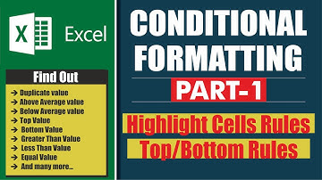 Conditional Formatting in excel-Part 1 | MS Excel