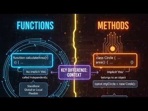 Method vs Function in JavaScript | Exploring Js