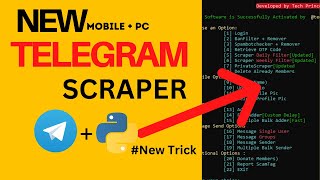 Telegram scraper new method 2024 🔥 [Ultra-Fast ]