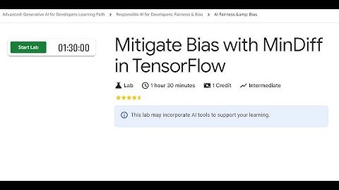 Mitigate Bias with MinDiff in TensorFlow - GenAI Students Interactive session
