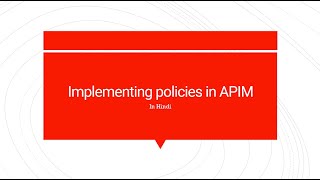57. Implementing policies in APIM
