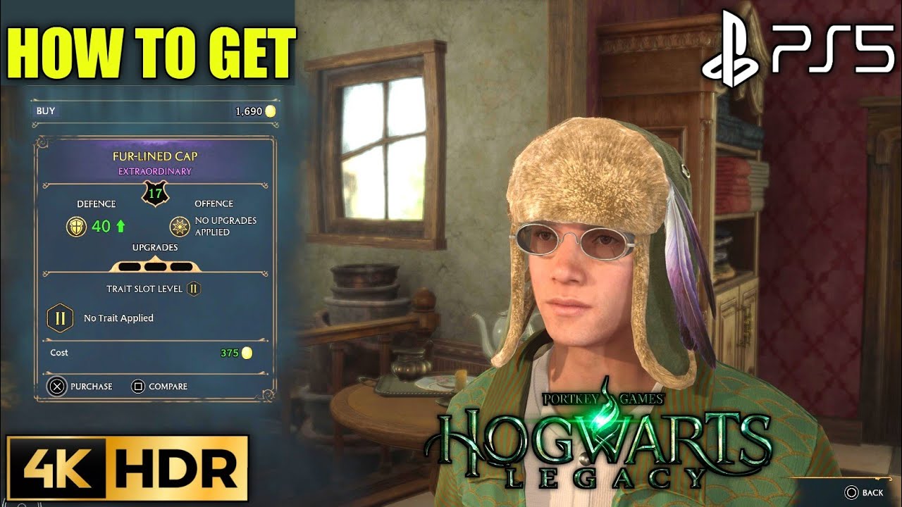 How to Get Fur-Lined Cap HOGWARTS LEGACY Fur Lined Cap Location | Hogwarts Legacy High Level Gears