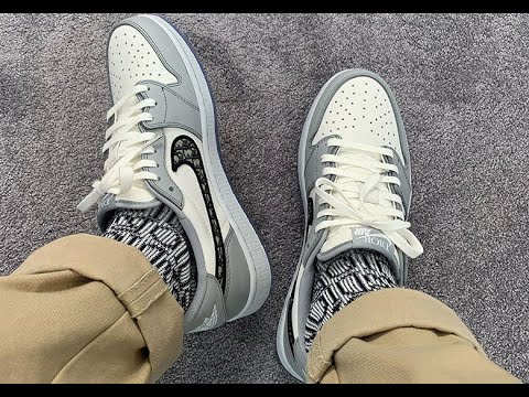 Dior Jordan 1 Low Offwhite Jordan 5 On Foot Youtube