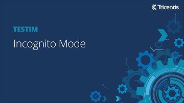 Testim: Incognito Mode