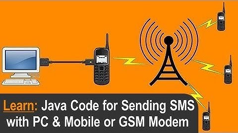 How to develop a Java App that sends SMS from PC through connected mobile cell phone or GSM modem