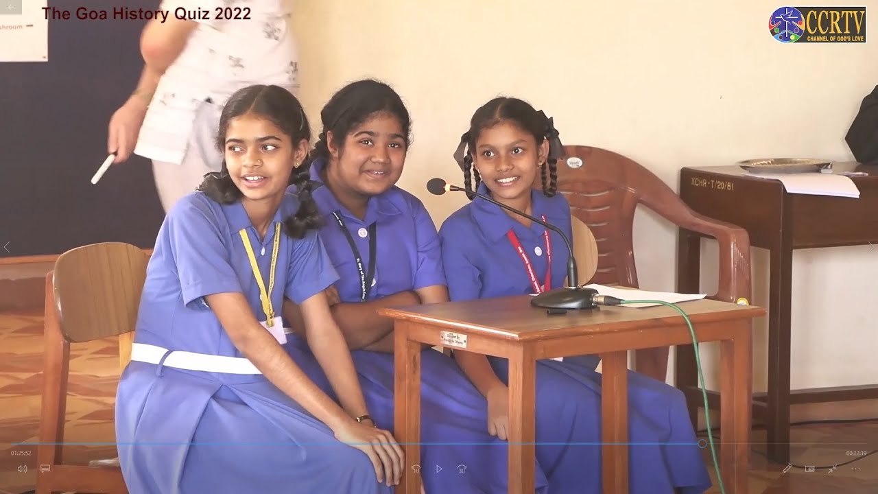 The Goa History Quiz 2022 - Inter-School Quiz Competition organized by XCHR