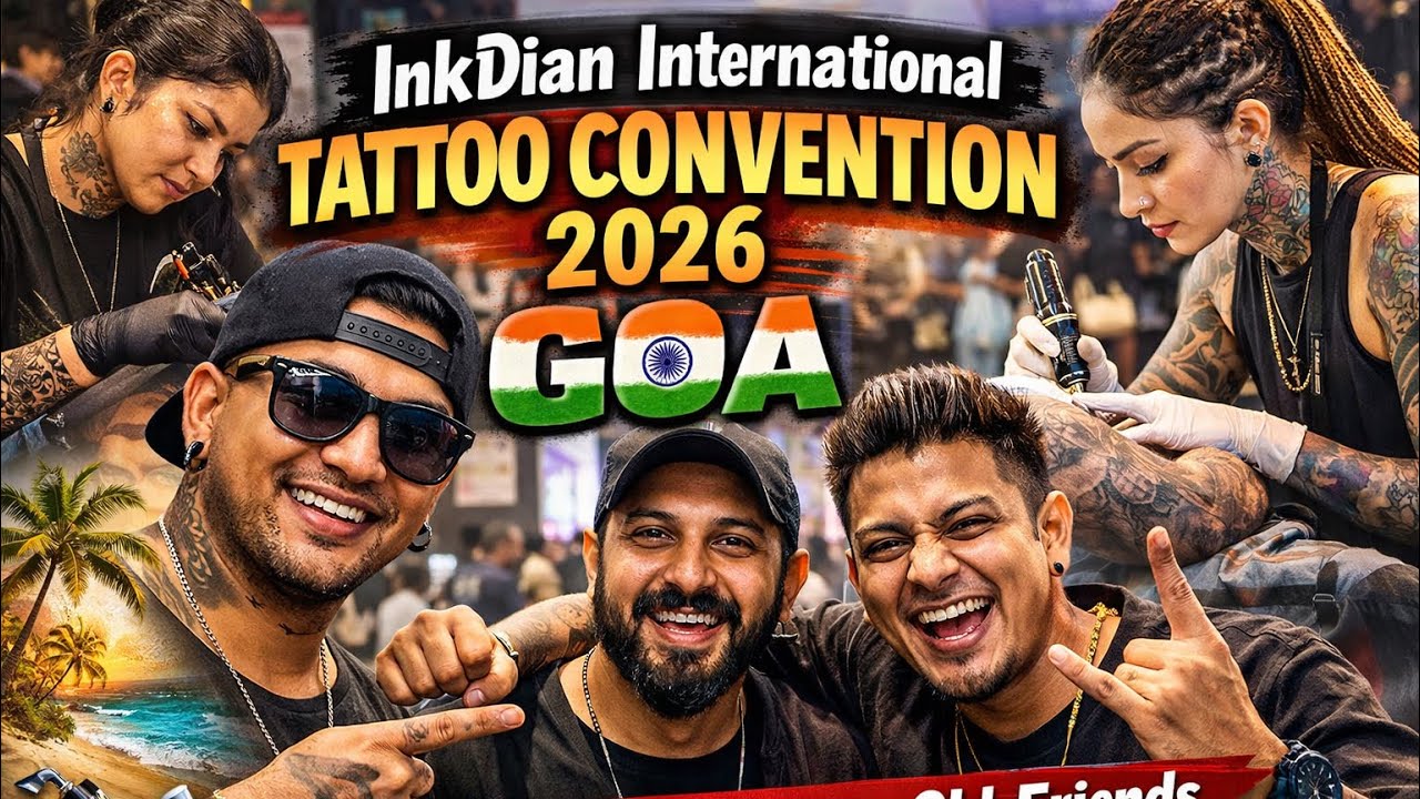 InkDian International Tattoo Convention 2026 Goa 🇮🇳 Day 2| Top Tattoo Artists& Old Friends | Vlog24