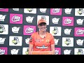 Sophie Devine speaks after winning Player of the  Match against  Sydney Sixers