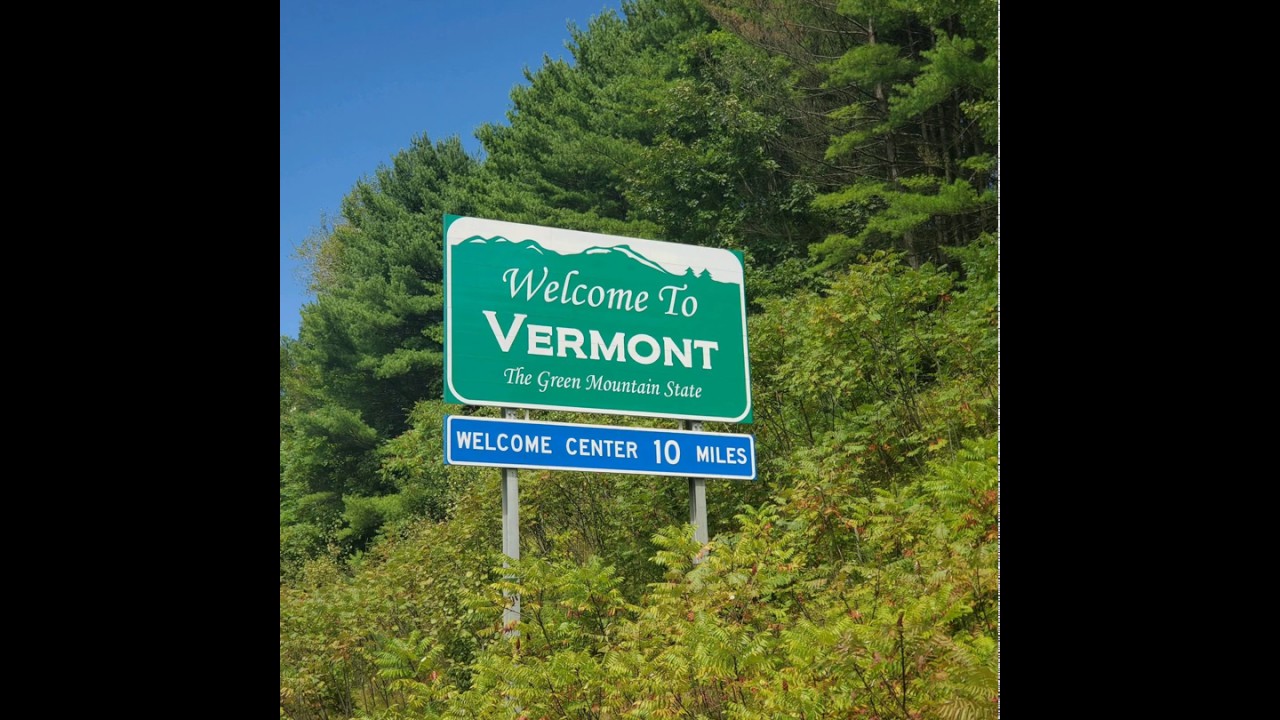 Vermont sign pic. The Green Mountain State. YouTube