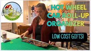 Hot Wheels Car Roll-Up Organizer but can also be used for a million things. Great low cost gift! 