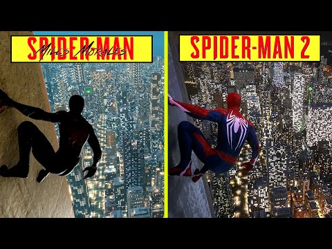 Spider-Man Remastered vs Spider-Man Miles Morales - Physics and Details  Comparison 