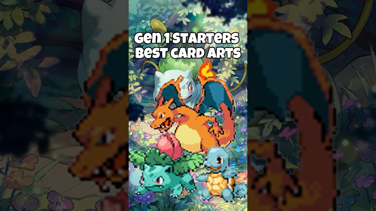 Which of the Gen 1 Starter Pokémon have the Best Card Arts? 