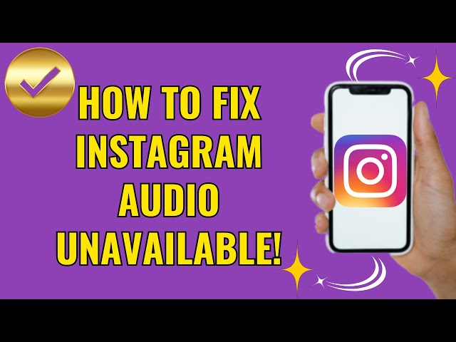 How to fix instagram audio unavailable (Quick fix)
