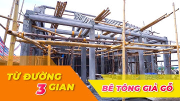 Tiến Độ Mẫu Từ Đường 3 Gian Bằng Bê Tông Giả Gỗ Tại Thường Tín, Hà Nội | Từ Đường Kisato