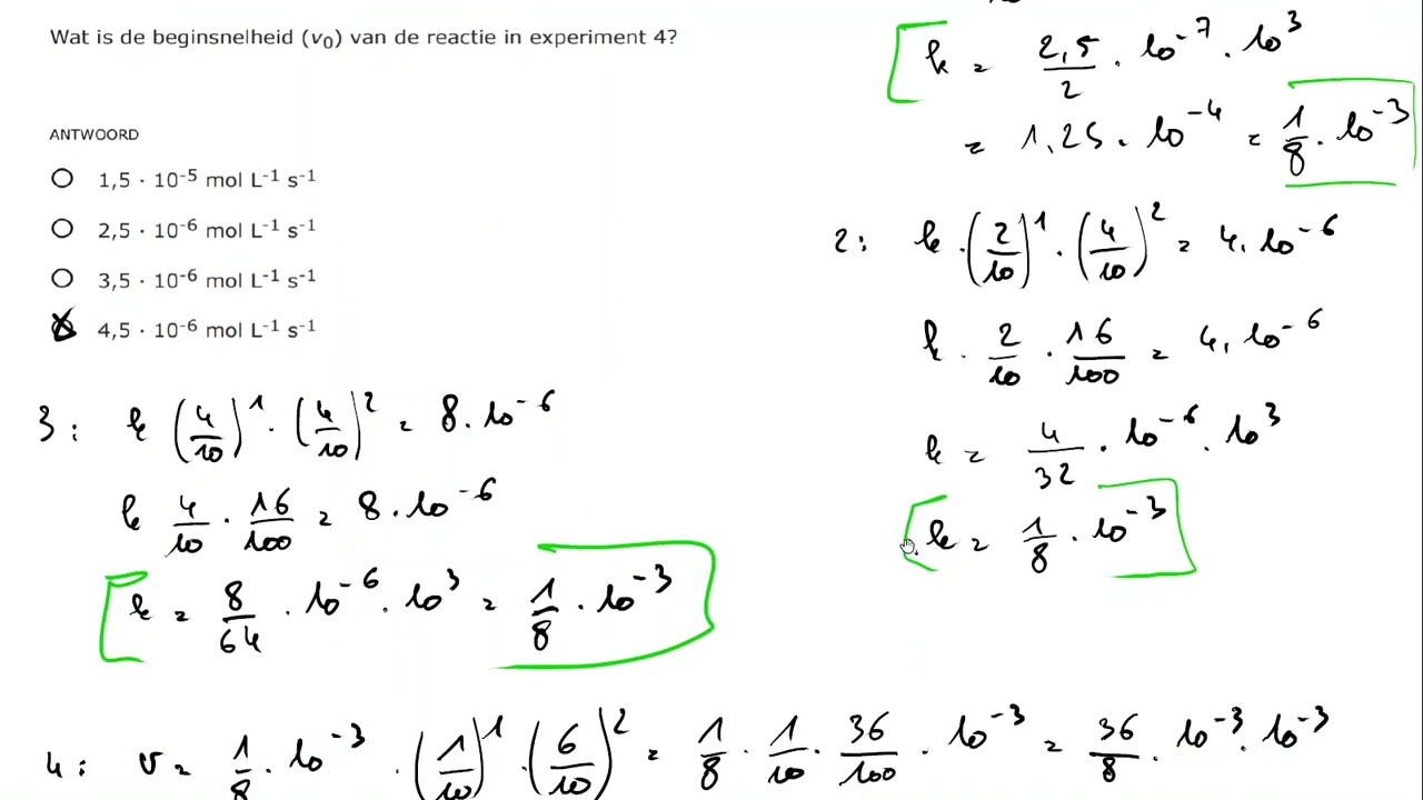Toelatingsexamen Arts 2022 Chemie