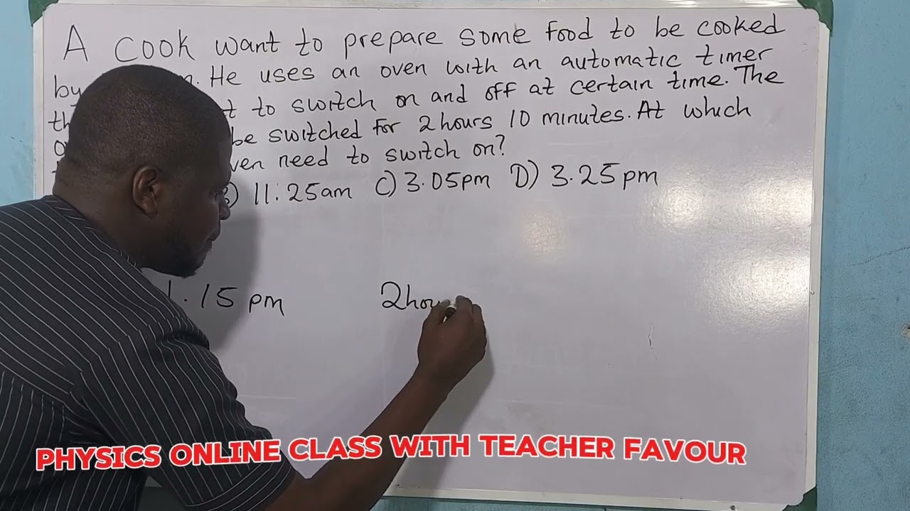 CAMBRIDGE IGCSE PHYSICS QUESTION ON MEASUREMENT OF TIME. 