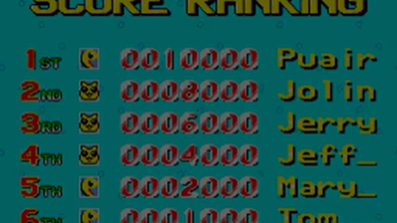 Puckman Pockimon (Genie 2000)  Attract Mode 60fps