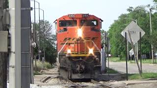 BNSF SD70ACe 8464 w/ Sick K5LLA Action Leads an Empty Coal on 5/26/21