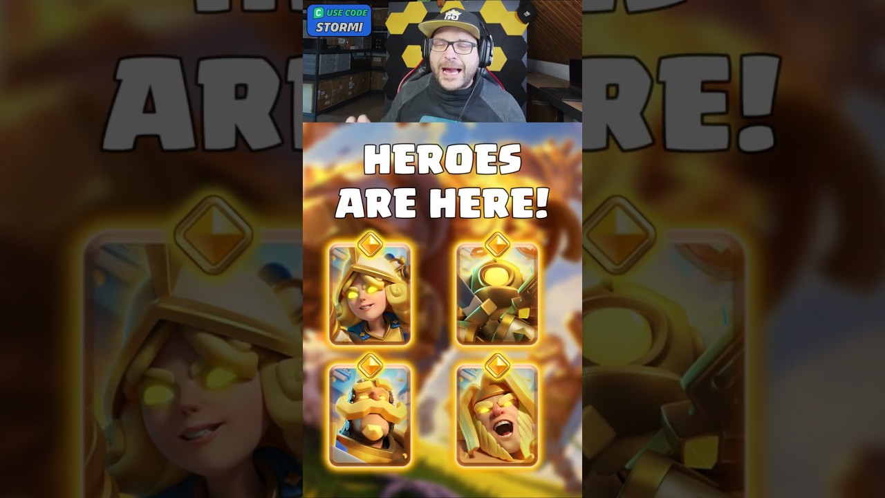 4 НОВЫХ героя в Clash Royale! 