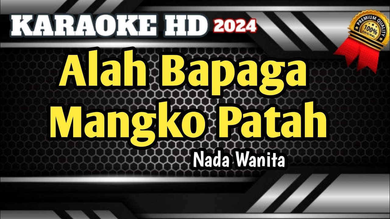Susi - Alah Bapaga Mangko Patah || Karaoke Minang Populer Versi Live 2024
