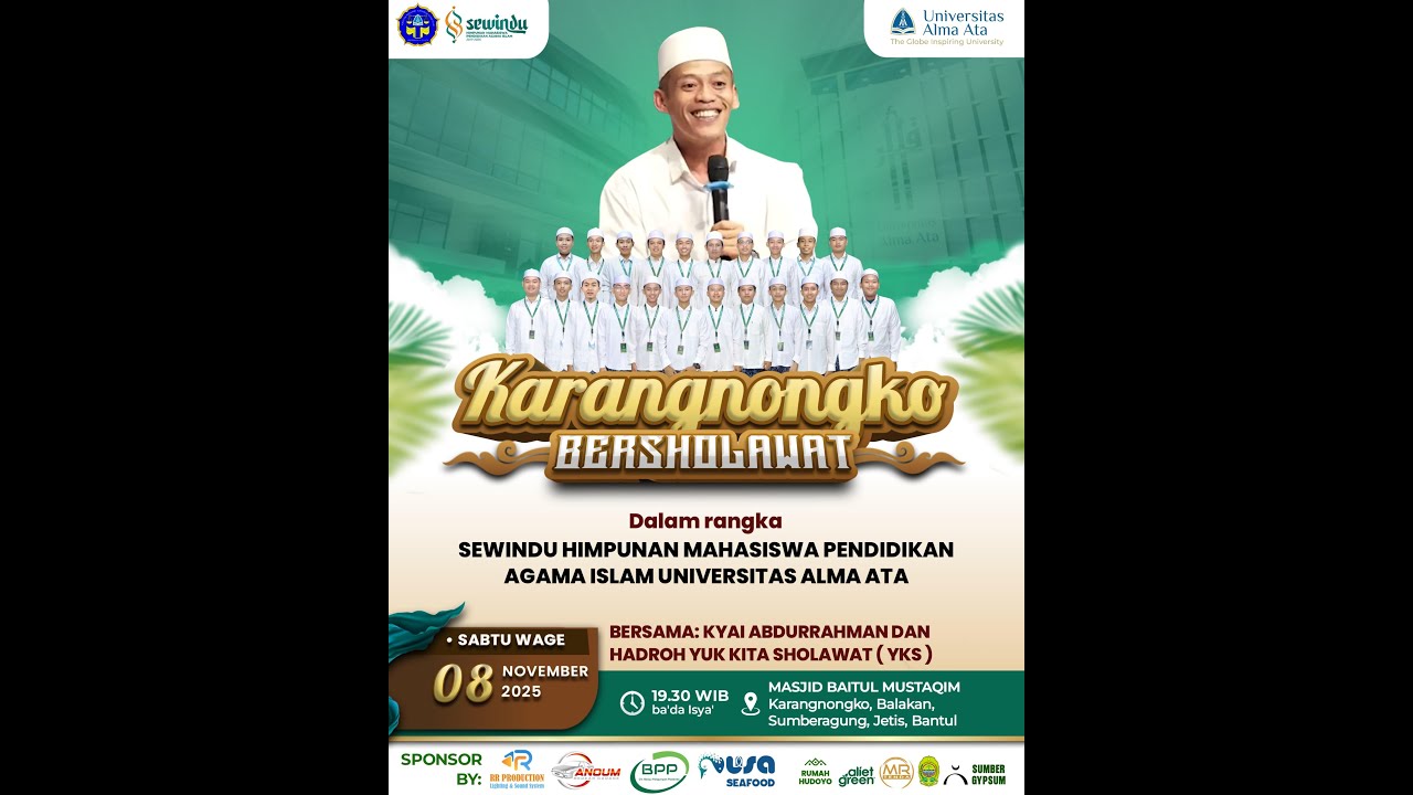 KARANGNONGKO BERSHOLAWAT BERSAMA KYAI ABDURRAHMAN DAN YKS HADROH