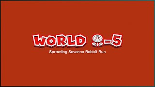 Super Mario 3D World - World Flower-5: Sprawling Savanna Rabbit Run (100%)