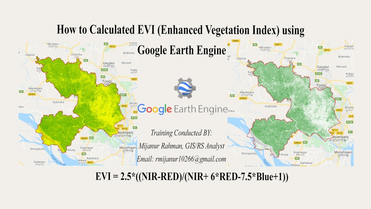 How to Calculated EVI (Enhanced Vegetation Index) using Google Earth Engine || EVI using GEE