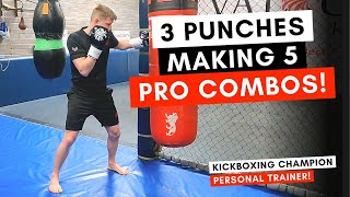 How to Master 5 Killer Combos with Just 3 Punches: Tips from a British Kickboxing Champion 🥊 🦅