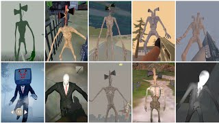 All Games Battle Part 2. Siren Head Pipe Head Slenderman Tv Head screenshot 4