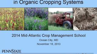 Spargo, John: Soil Fertility and Nutrient Management in Organic Cropping Systems
