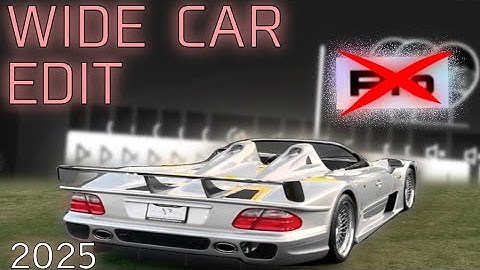 How to make a wide car edit in Capcut (kinda outdated)