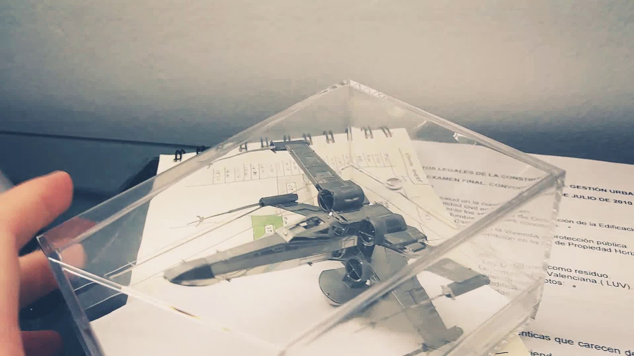 3D metallic puzzle from gearbest, starwars x-wing