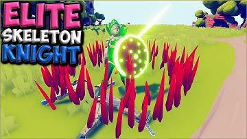 Elite Skeleton Knight vs Every faction - TABS MODS GAMEPLAY