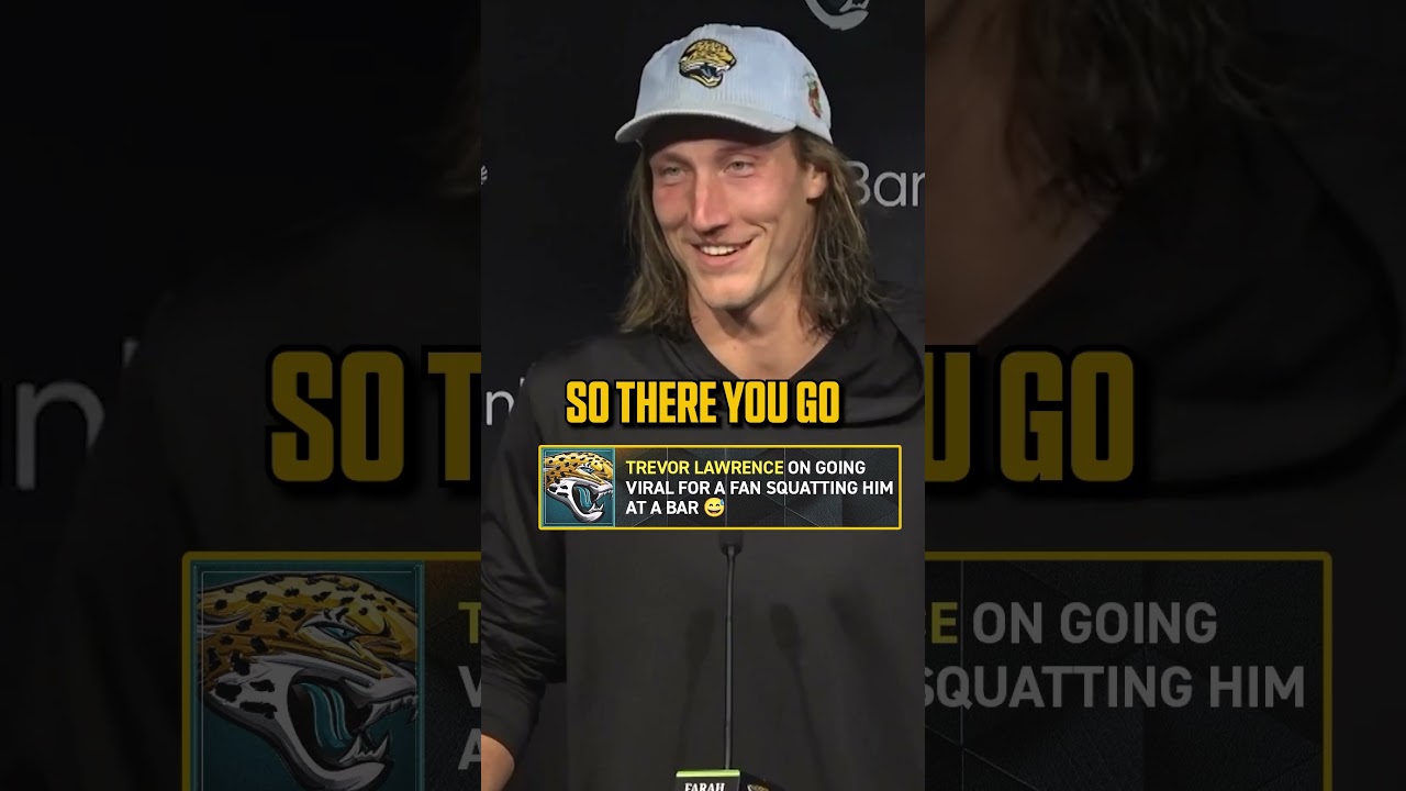 Trevor Lawrence addresses the viral video of a fan squatting him at a bar 😂 