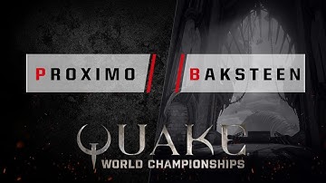Quake - prox1mo vs. Baksteen [1v1] - Quake World Championships - Ro16 EU Qualifier #4