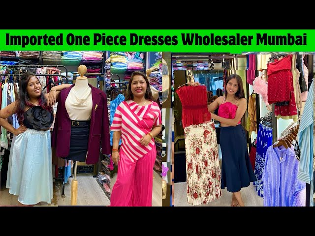 One Piece Dress Wholesalers Mumbai Korean Fashion Imported Party wear Dresses  Wholesale Market Gown - YouTube