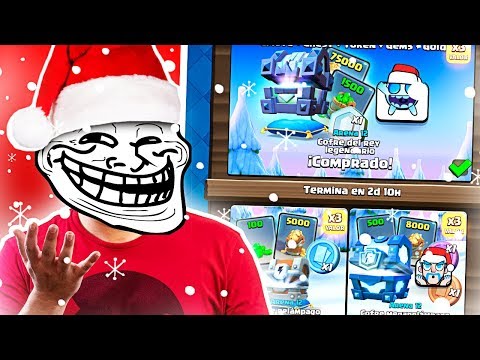 COFRE TROLL CON TODAS LAS OFERTAS DE NAVIDAD | Clash Royale