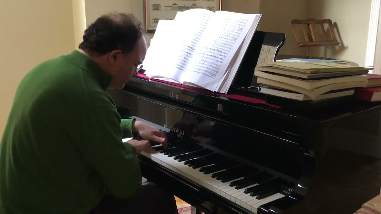 Renato Balsadonna playing at the piano Ruggero Leoncavallo Pagliacci Intermezzo