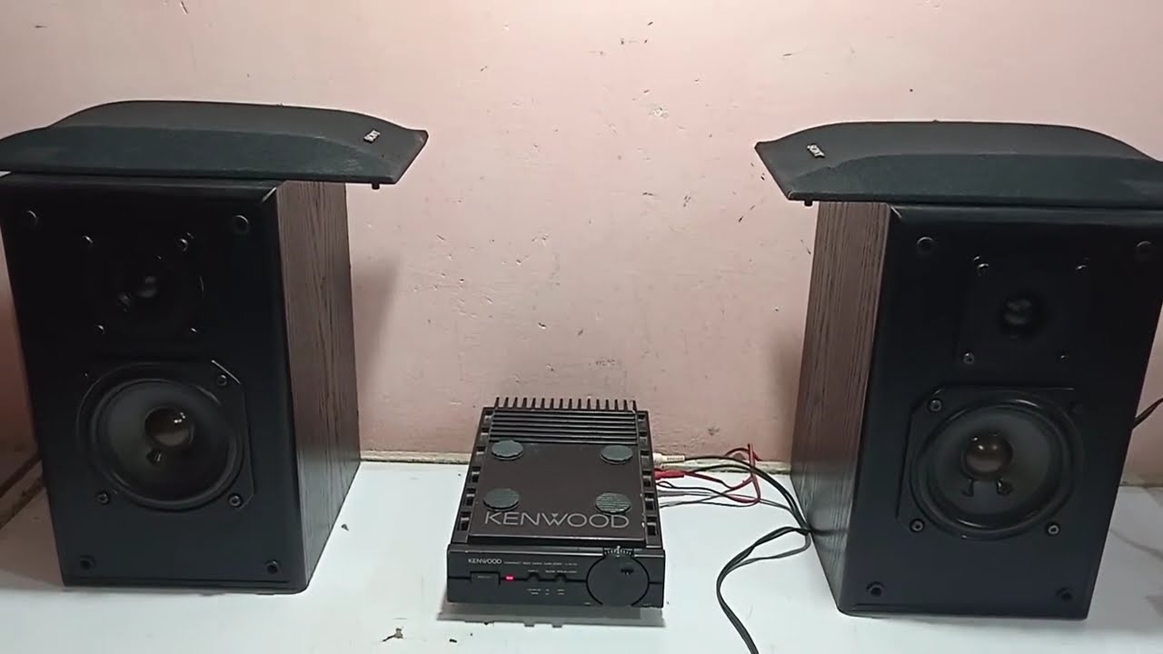 KENWOOD A-M70 とPIONEER S-X1A Kenwood A-M70 main amplifier with Sony bookshelf SS-86E - YouTube