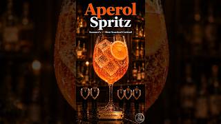 Aperol Spritz: Summer’s #1 Most Searched Cocktail | 3:2:1 Easy Recipe #shorts #cocktail #bartender
