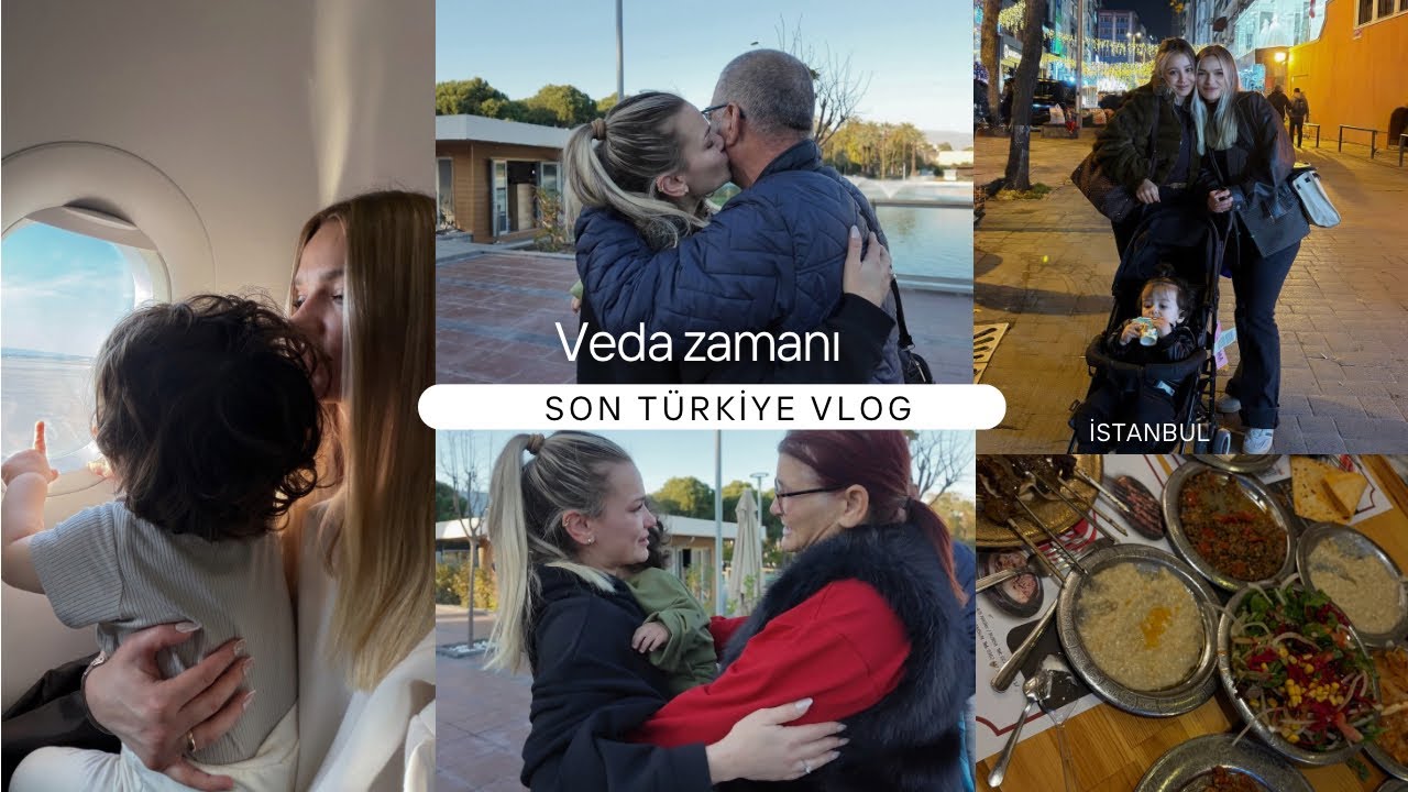 En zor veda😢 Ailemle vedalaşıp İstanbul’a gittim, oğlumla uçak yolculuğu, Bakırköy vlog