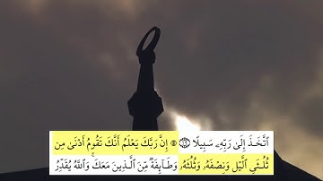 سورة المزمل بصوت الشيخ زين خير الله