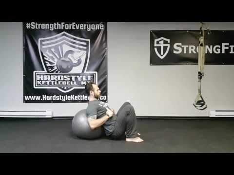 Swiss Ball Back and Lateral Extension Stretch