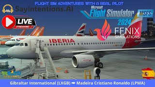 🔴 MSFS2024 | Совместный полёт | Fenix A319-100 | LXGB ➡ LPMA | sayintentions.ai