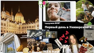 Первые дни в Университете Будапешта: ☆получение ВНЖ ☆ IKEA haul☆ | цены в Венгрии(vlog2)| milana
