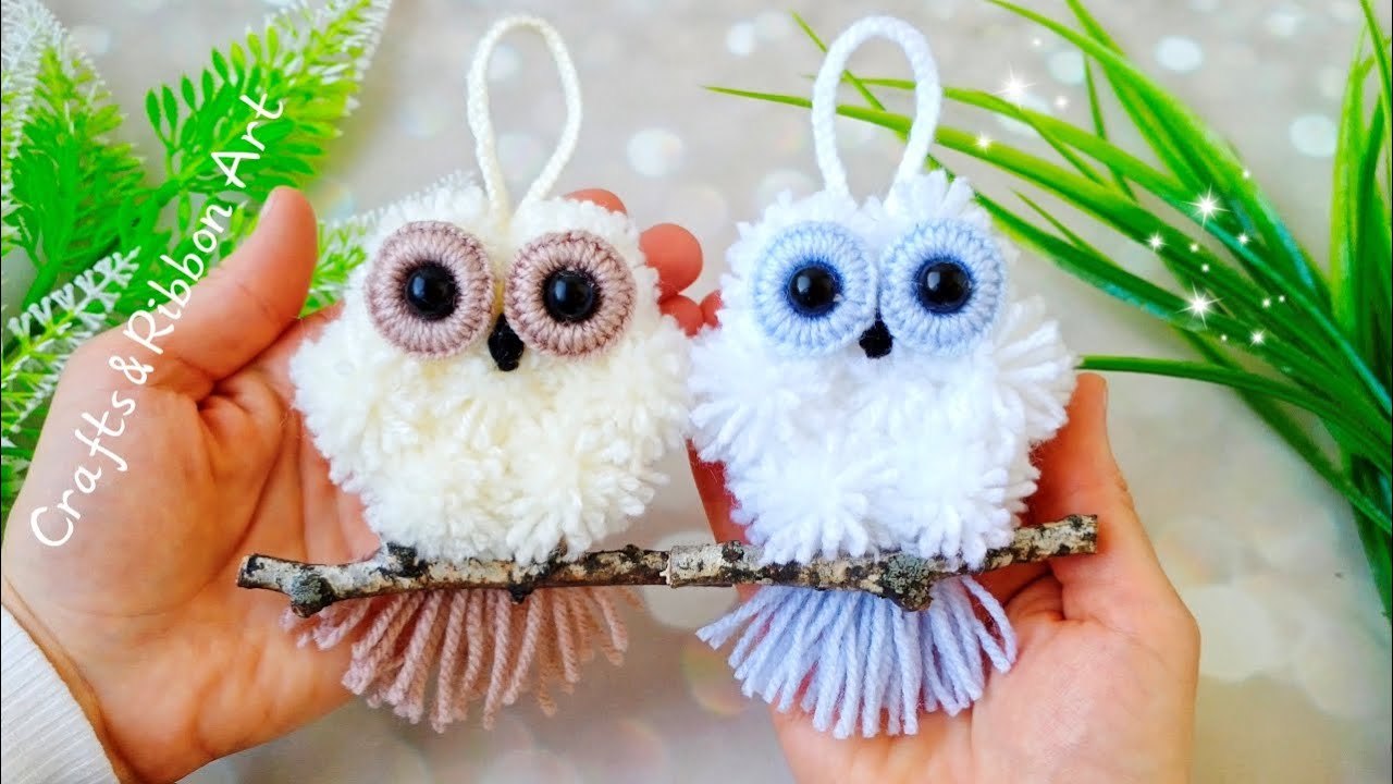 Совушки Милашки 💖🌟 Супер Простая Идея Быстро и Просто Сделать Сову из Пряжи - Вам Точно Понравится